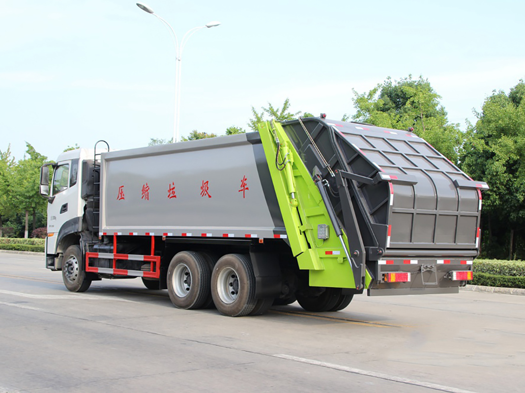 國六18立方東風天龍后雙橋 壓縮垃圾車